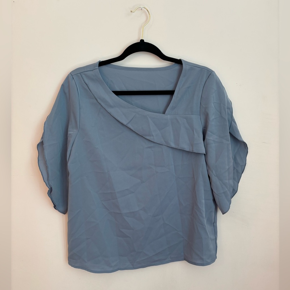 Elegant Blue Women's Top